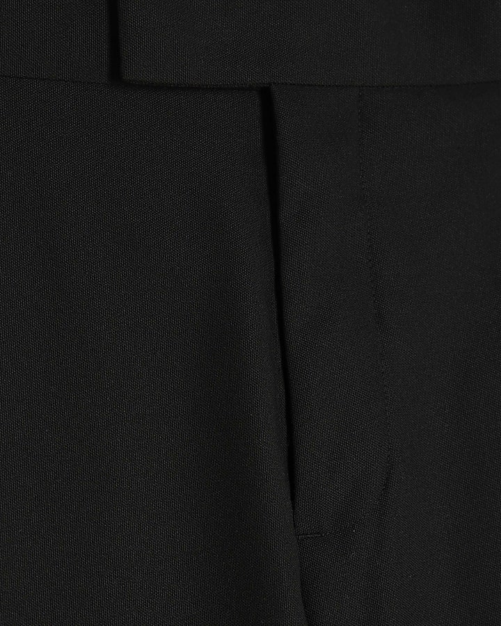 Black Stretch Slim Fit Suit Trousers