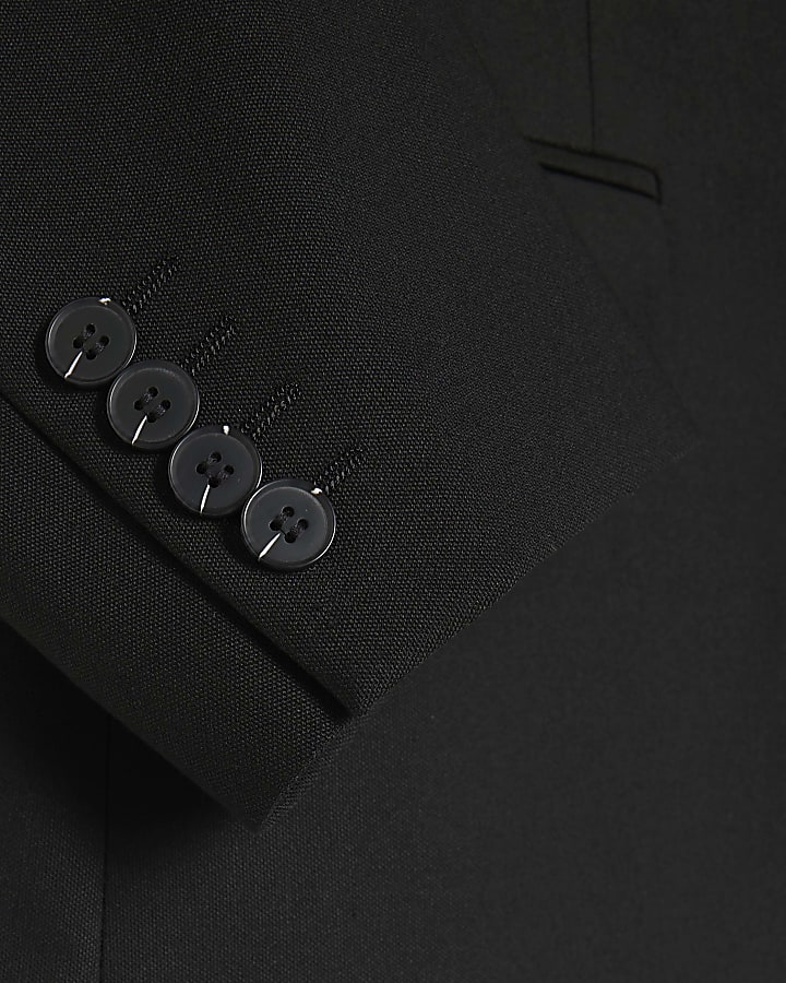 Black Stretch Slim Fit Suit Jacket