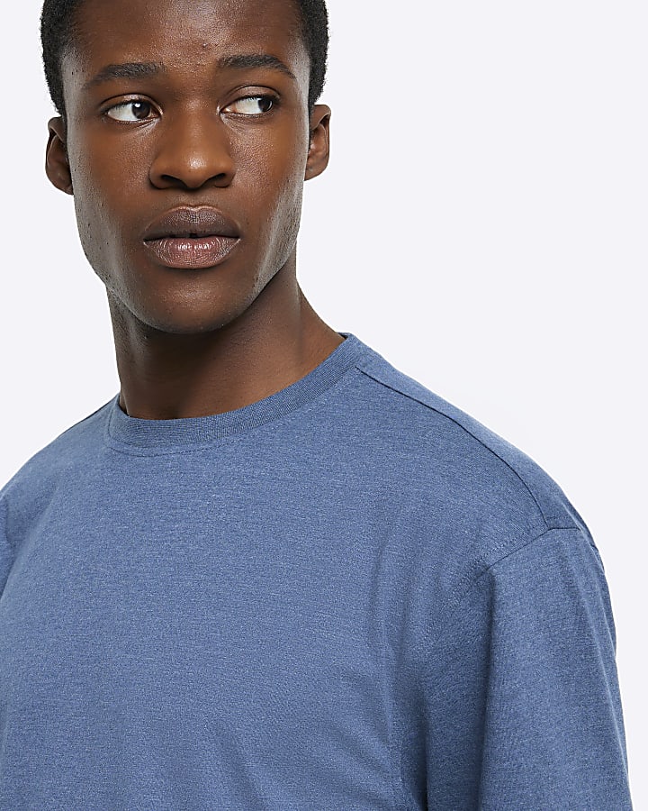 Blue regular fit t-shirt