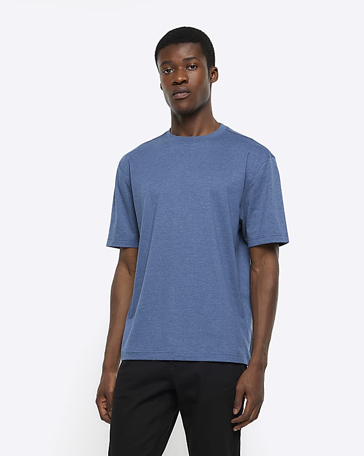 Blue regular fit t-shirt