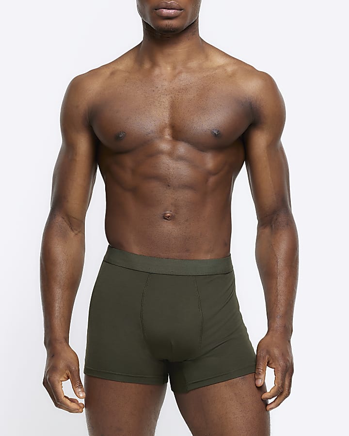 3PK Navy and Khaki Modal trunks