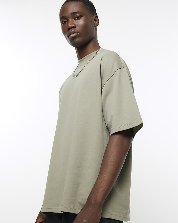 Khaki RI Studio oversized fit t-shirt