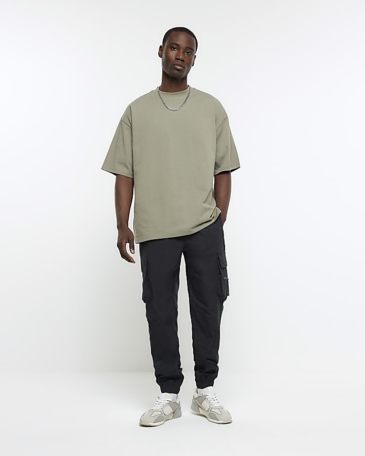 Khaki RI Studio oversized fit t-shirt