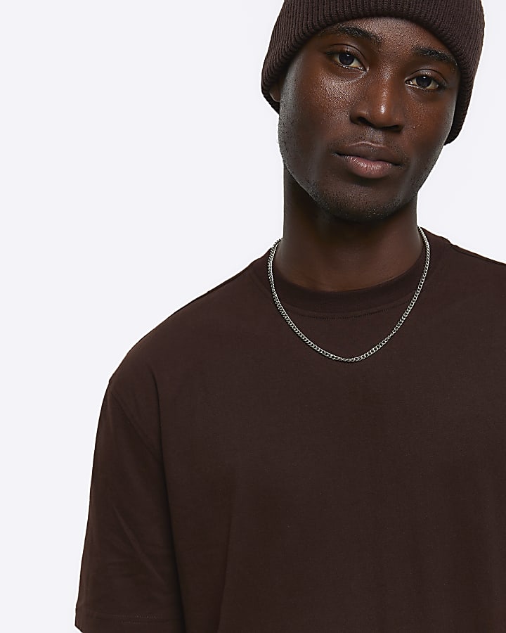 Brown regular fit t-shirt