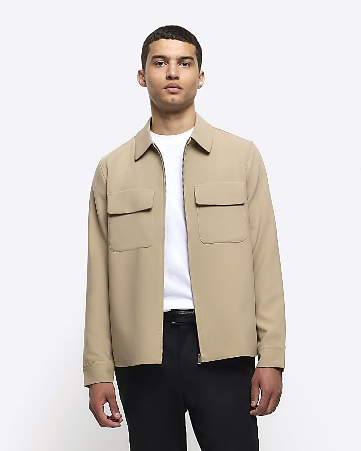River island stone jacket top