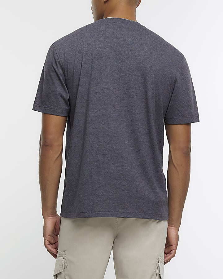 Grey marl regular fit t-shirt