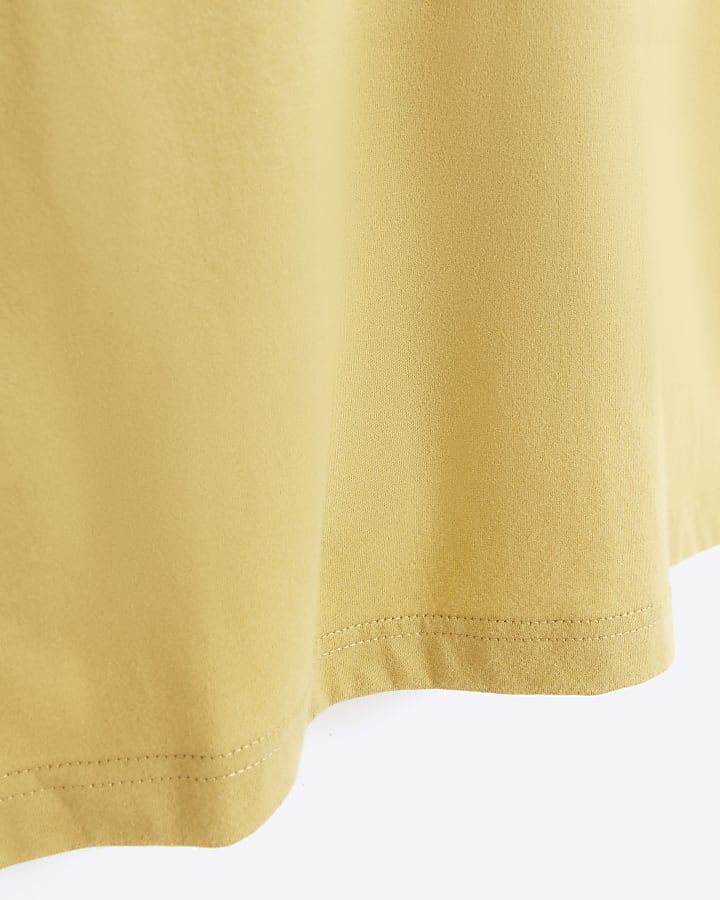 Yellow regular fit t-shirt