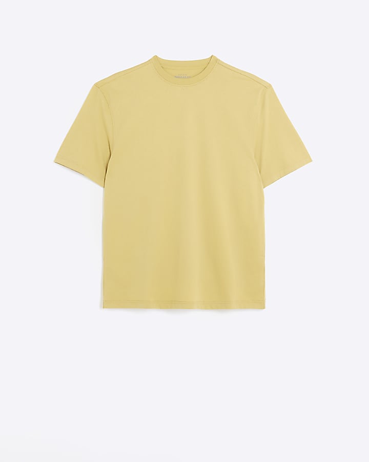 Yellow regular fit t-shirt