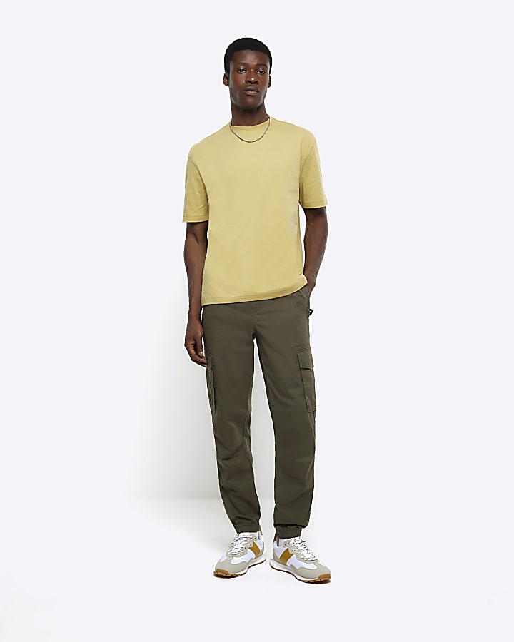 Yellow regular fit t-shirt