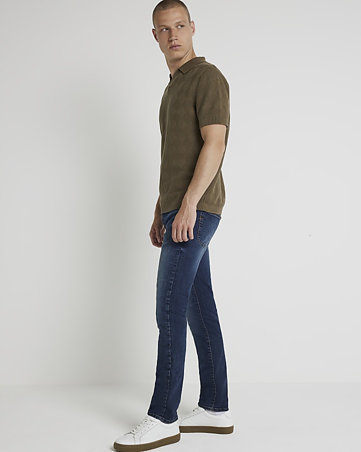 Dark blue skinny fit jeans