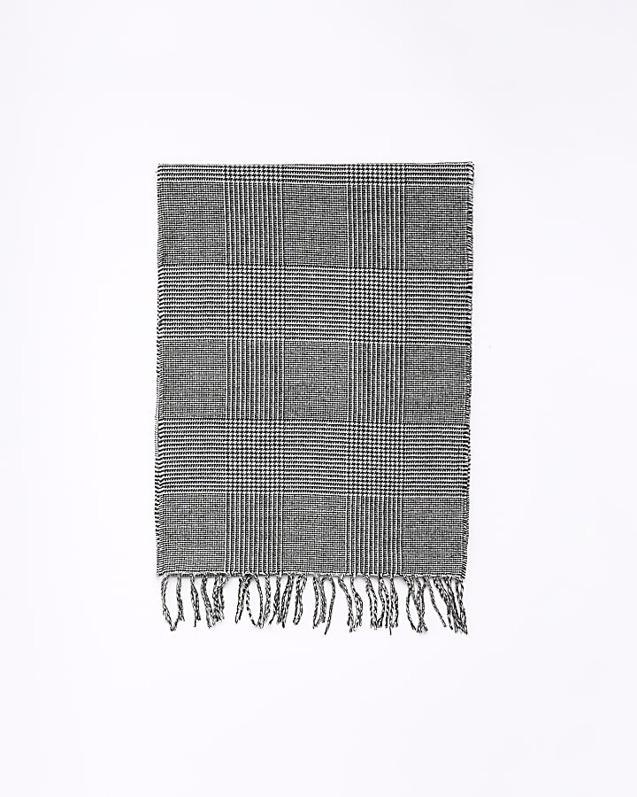 Black check scarf