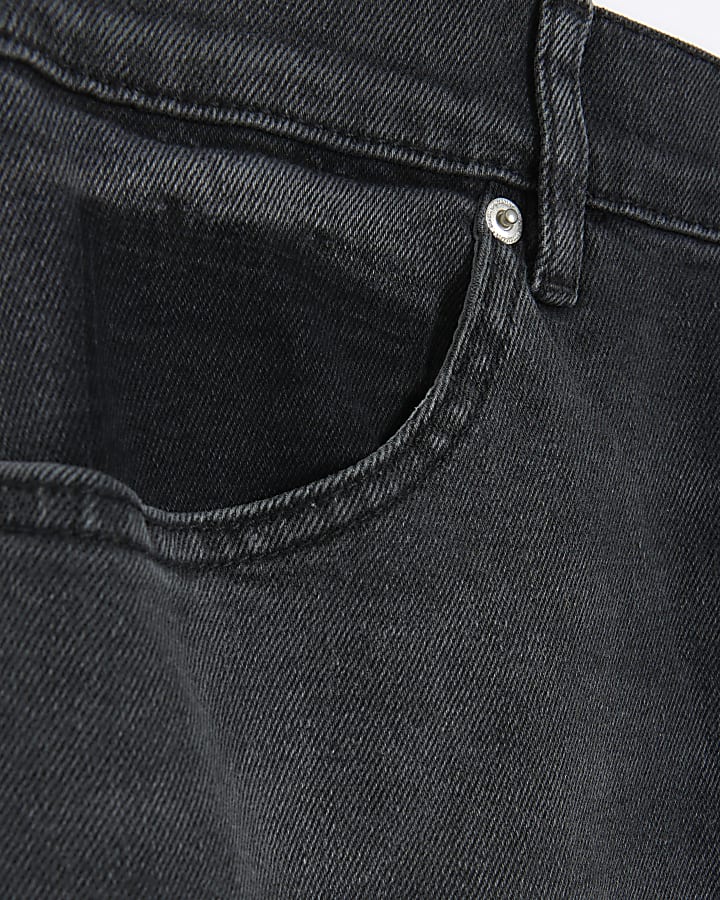 Black washed slim fit jeans