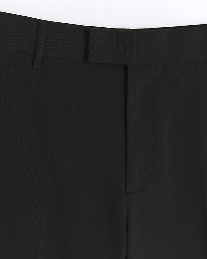 Black slim fit smart trousers