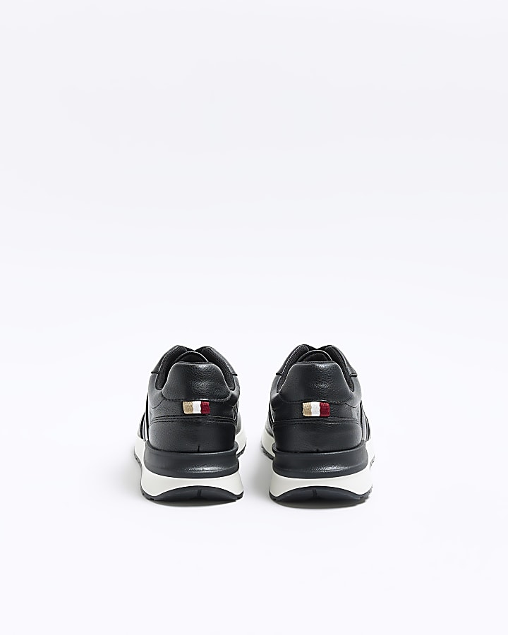 Black plain trainers