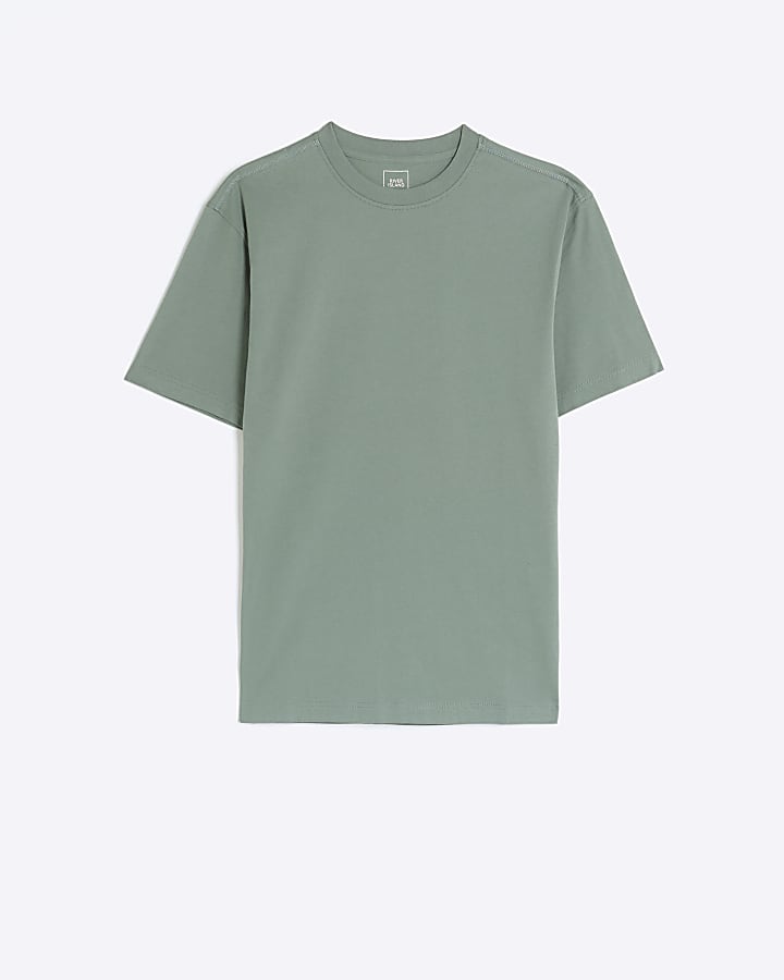 Sage green slim fit t-shirt