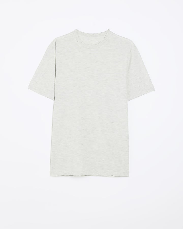 Light grey slim fit t-shirt