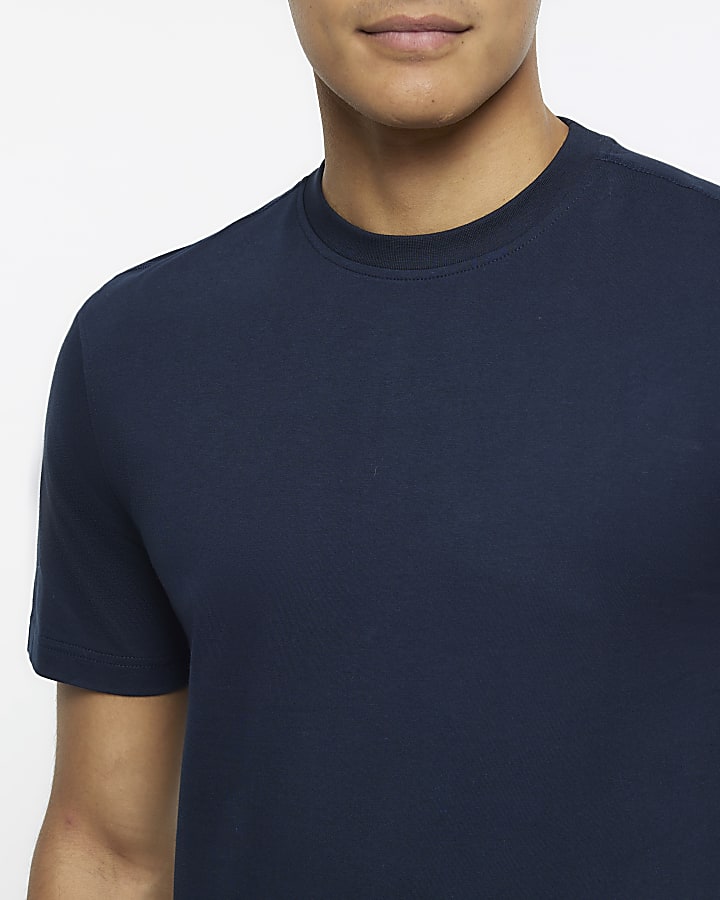 Navy slim fit t-shirt