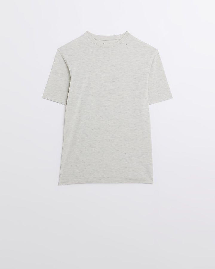 Light grey muscle fit t-shirt