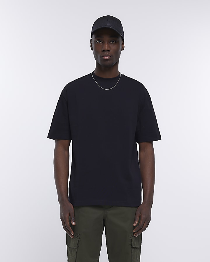 Black RI studio oversized fit t-shirt