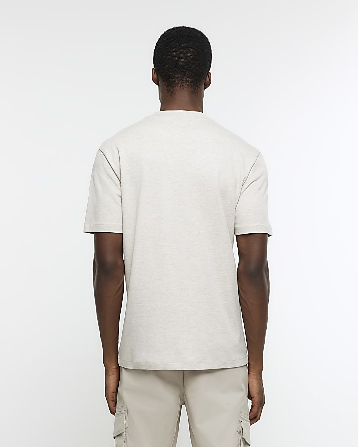 Beige RI Studio Slim Fit T-shirt