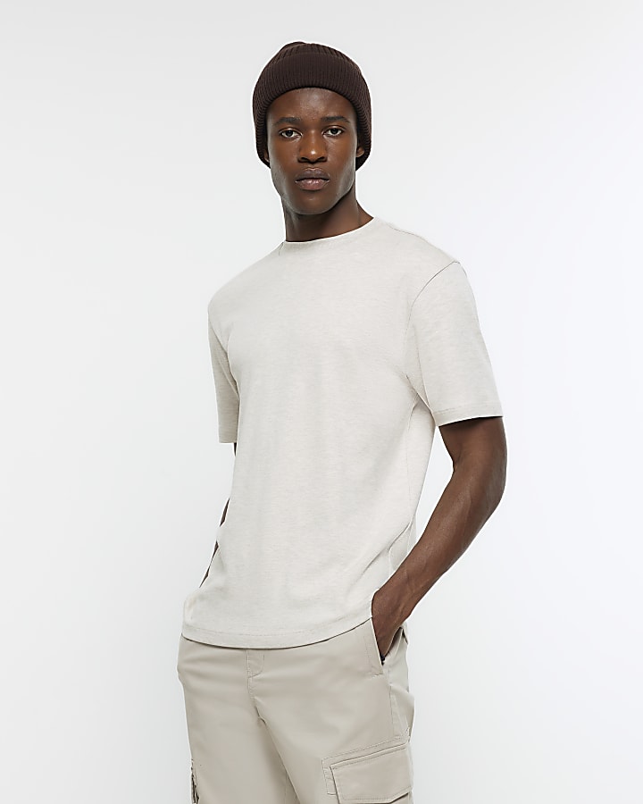 Beige RI Studio Slim Fit T-shirt