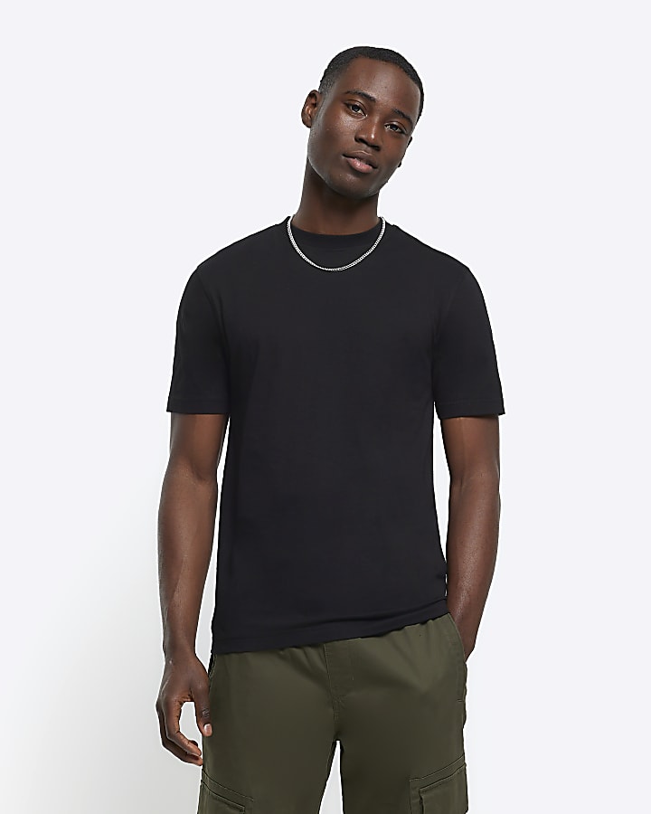 Black slim fit t-shirt