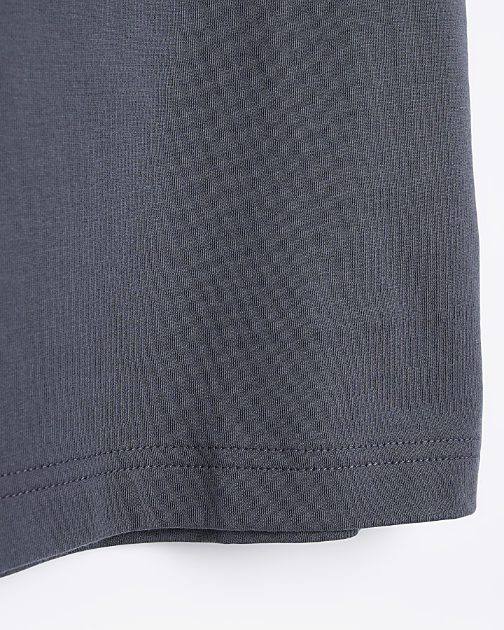 Dark grey slim fit t-shirt