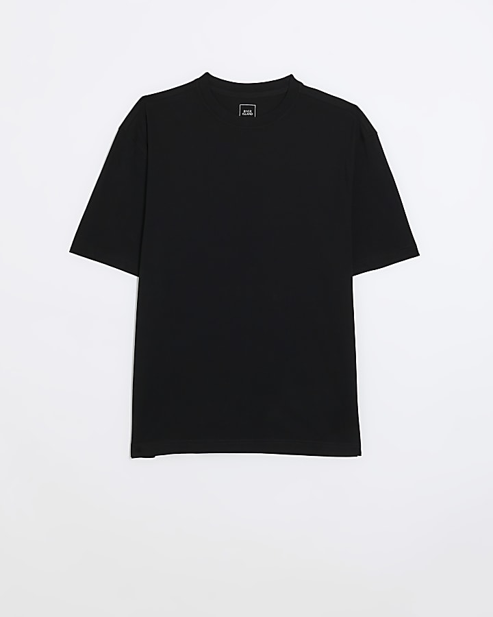 Black regular fit t-shirt