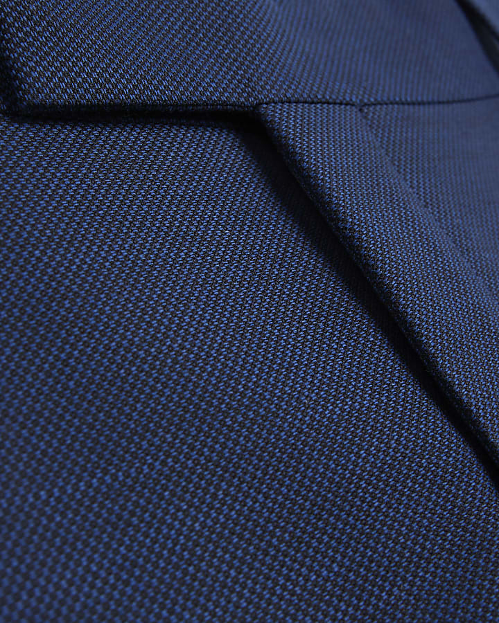 Blue skinny fit suit trousers