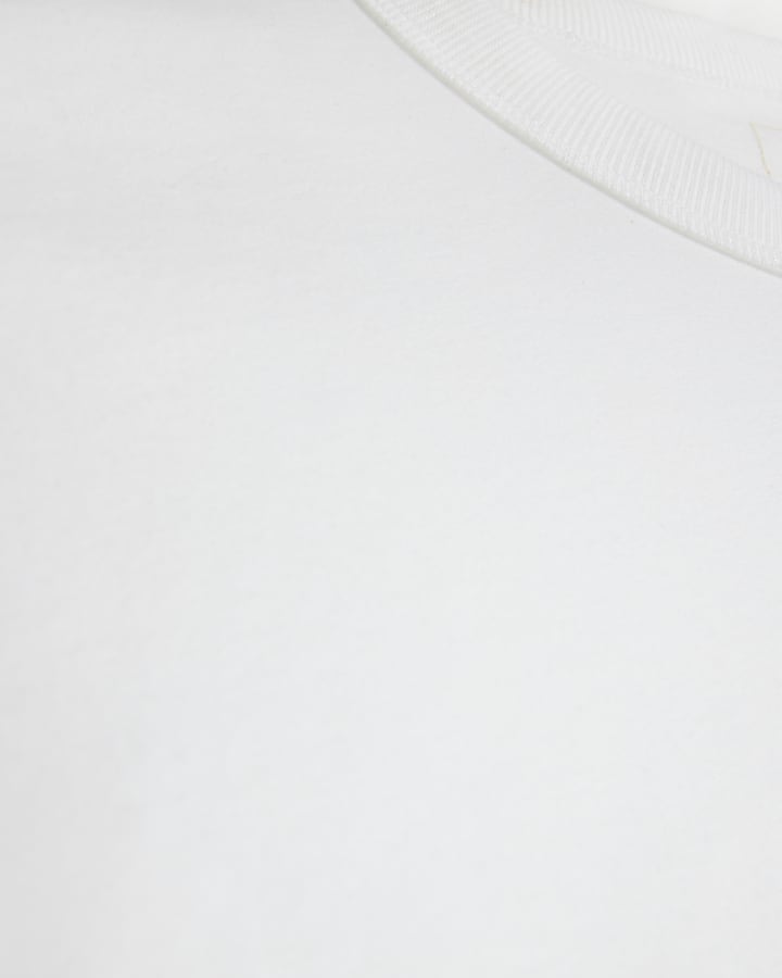 5 Pack white regular fit t-shirts