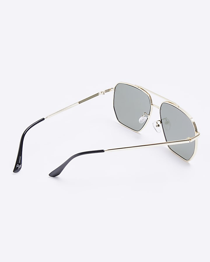 Gold colour aviator sunglasses