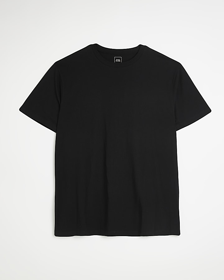 Big & Tall black slim fit t-shirt