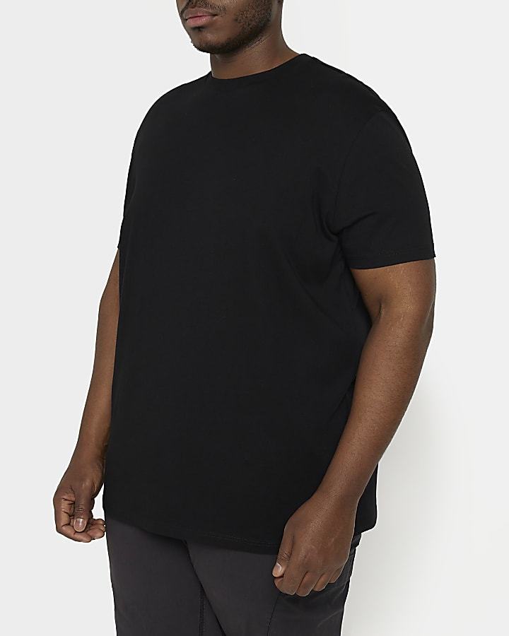 Big & Tall black slim fit t-shirt