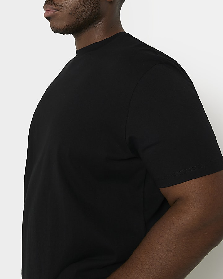 Big & Tall black slim fit t-shirt