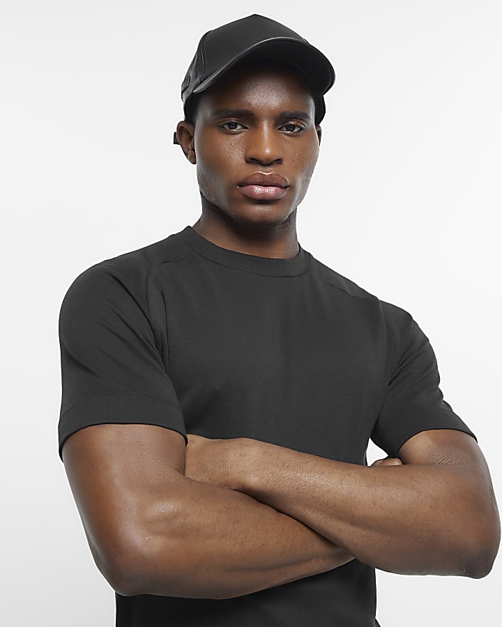 Black RI Studio Muscle fit stretch t-shirt