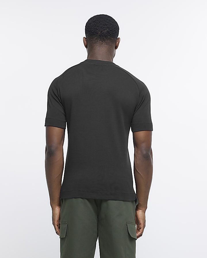Black RI Studio Muscle fit stretch t-shirt