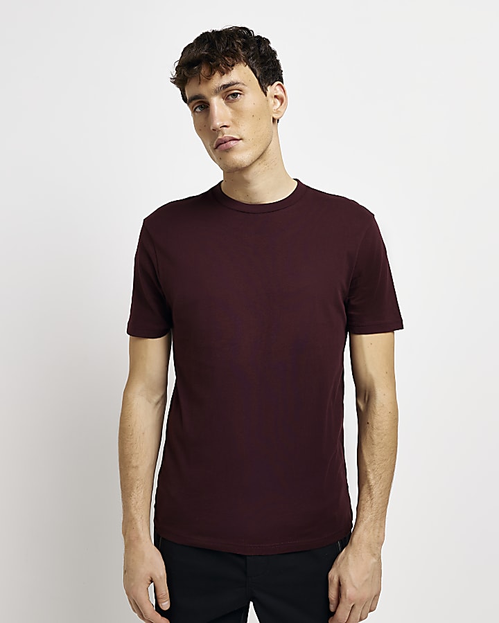 Dark red t shirt best sale