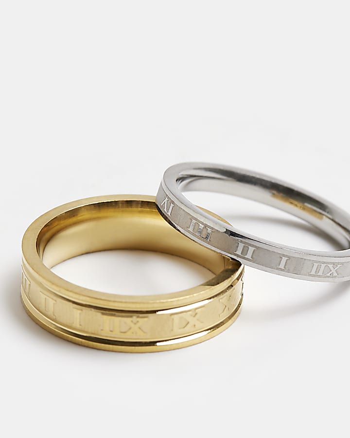 Stainless steel Numeral Rings Multipack