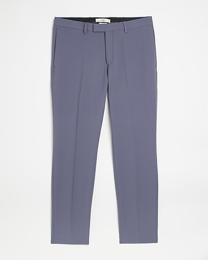 Blue Skinny fit suit trousers