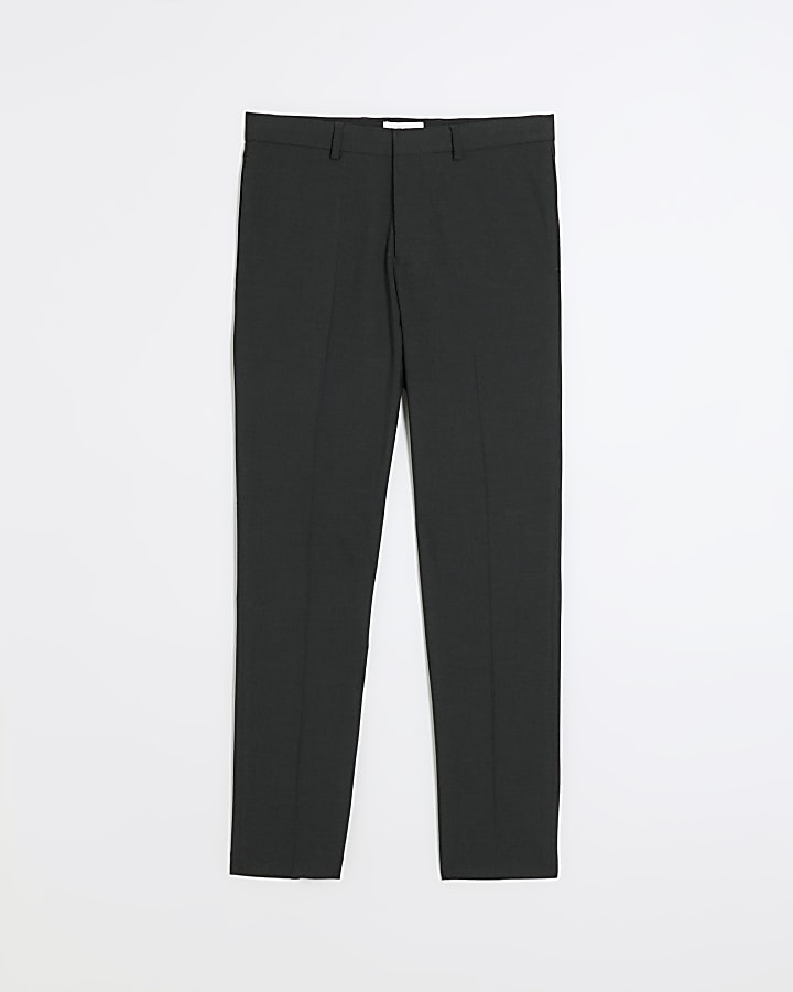 Dark grey skinny fit smart trousers