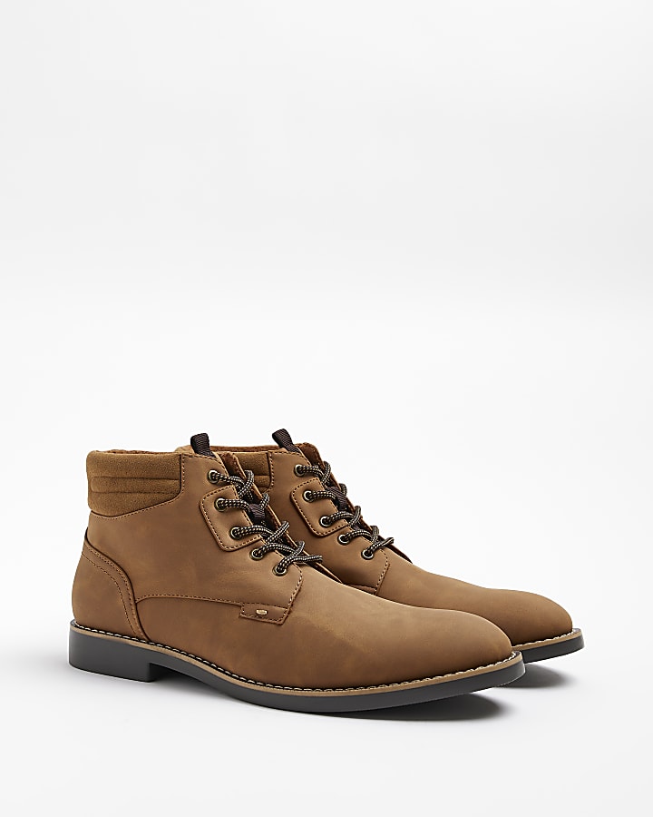 Brown Wide fit Chukka boots