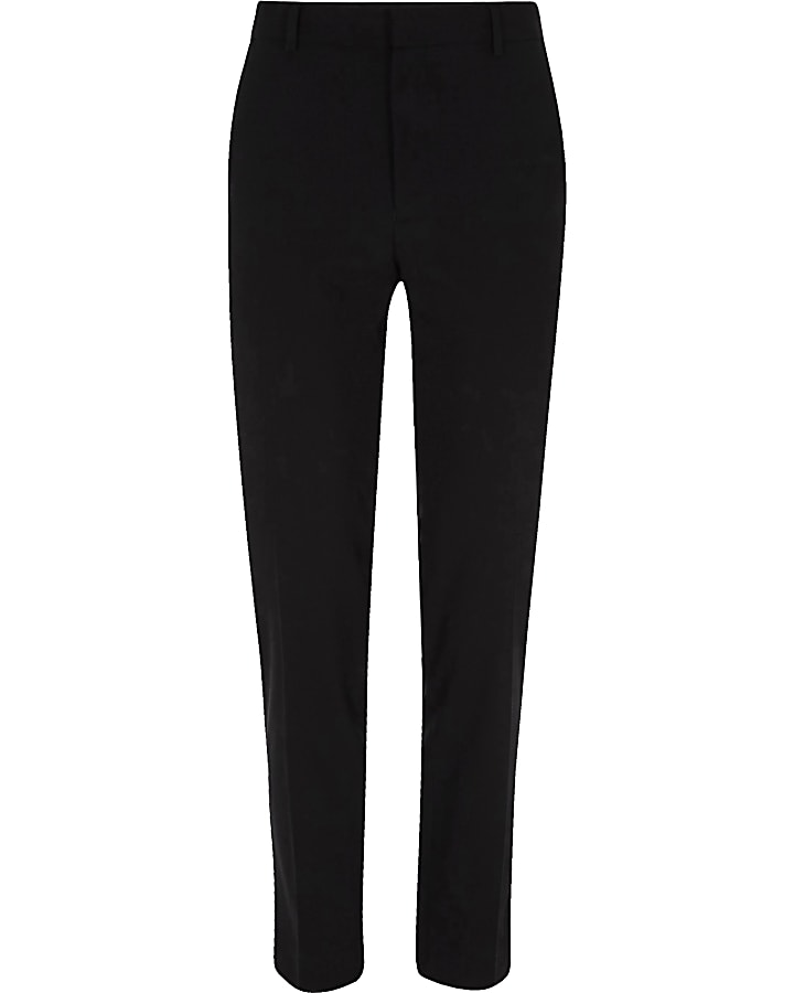 Black skinny fit smart trousers