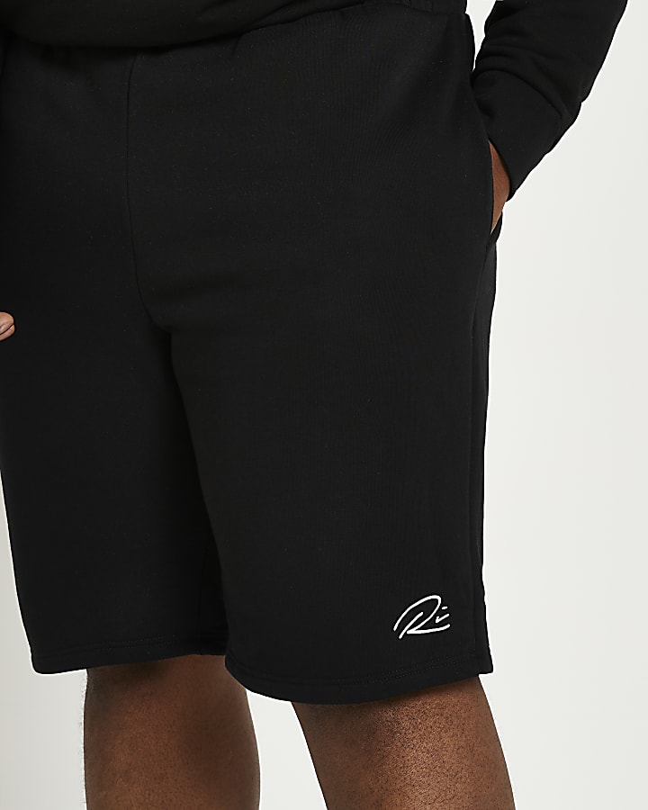 Big & Tall black RI slim fit shorts