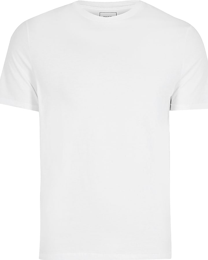 Big and Tall White Slim Fit white t-shirt