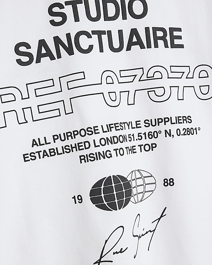 Boys White Studio Sanctuaire T-Shirt