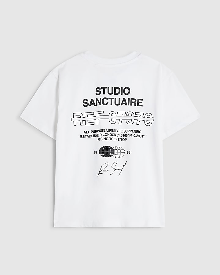 Boys White Studio Sanctuaire T-Shirt