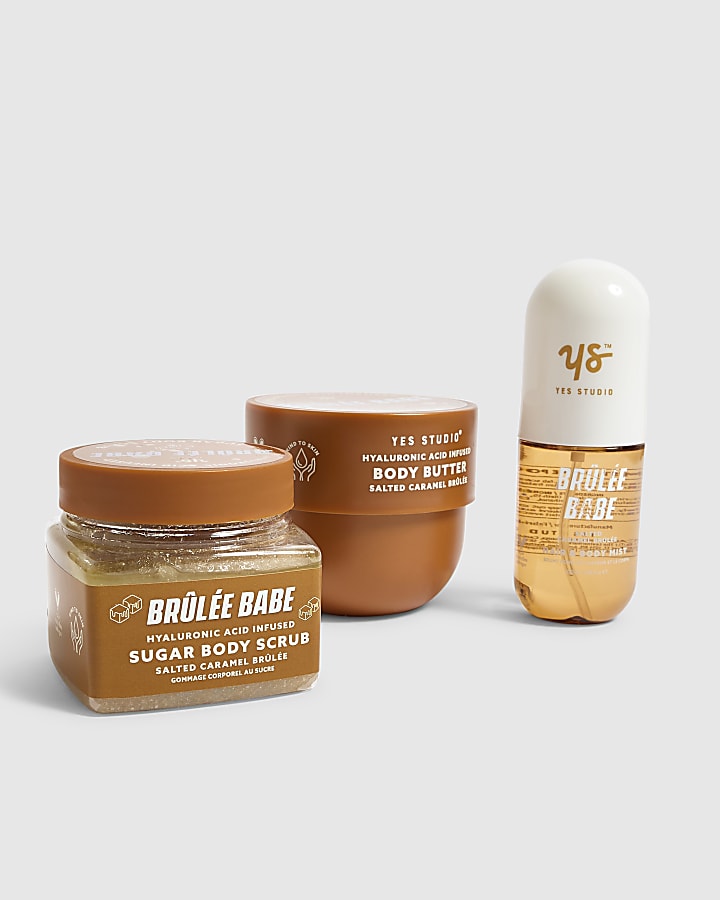 Girls Brown Caramel Brulee Bath 3 Piece Set