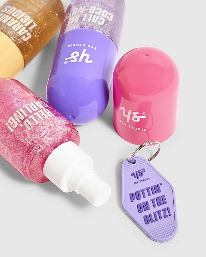 Girls Purple Shimmer Body Spray 3 Piece Set