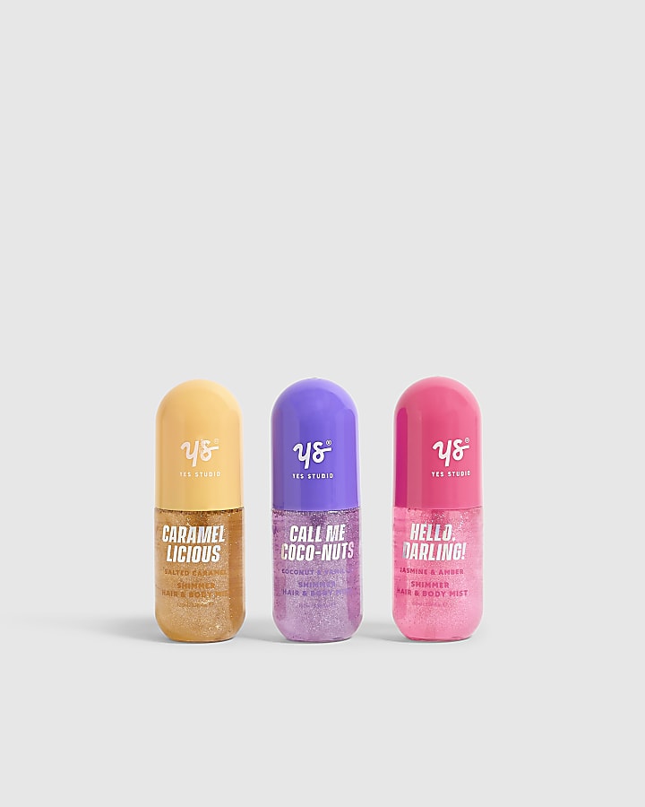 Girls Purple Shimmer Body Spray 3 Piece Set