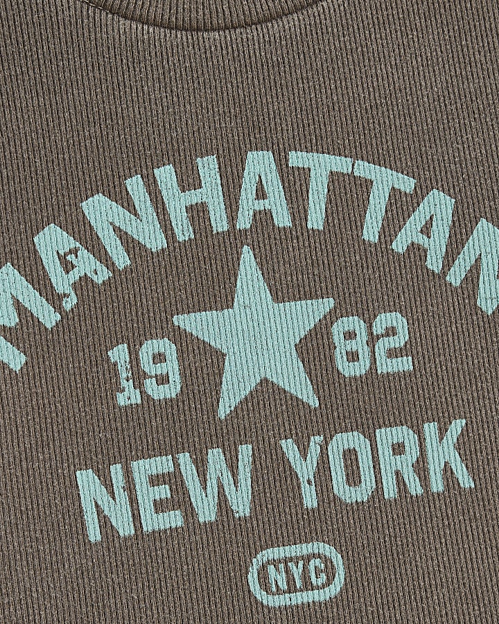 Girls Brown Manhattan T-Shirt